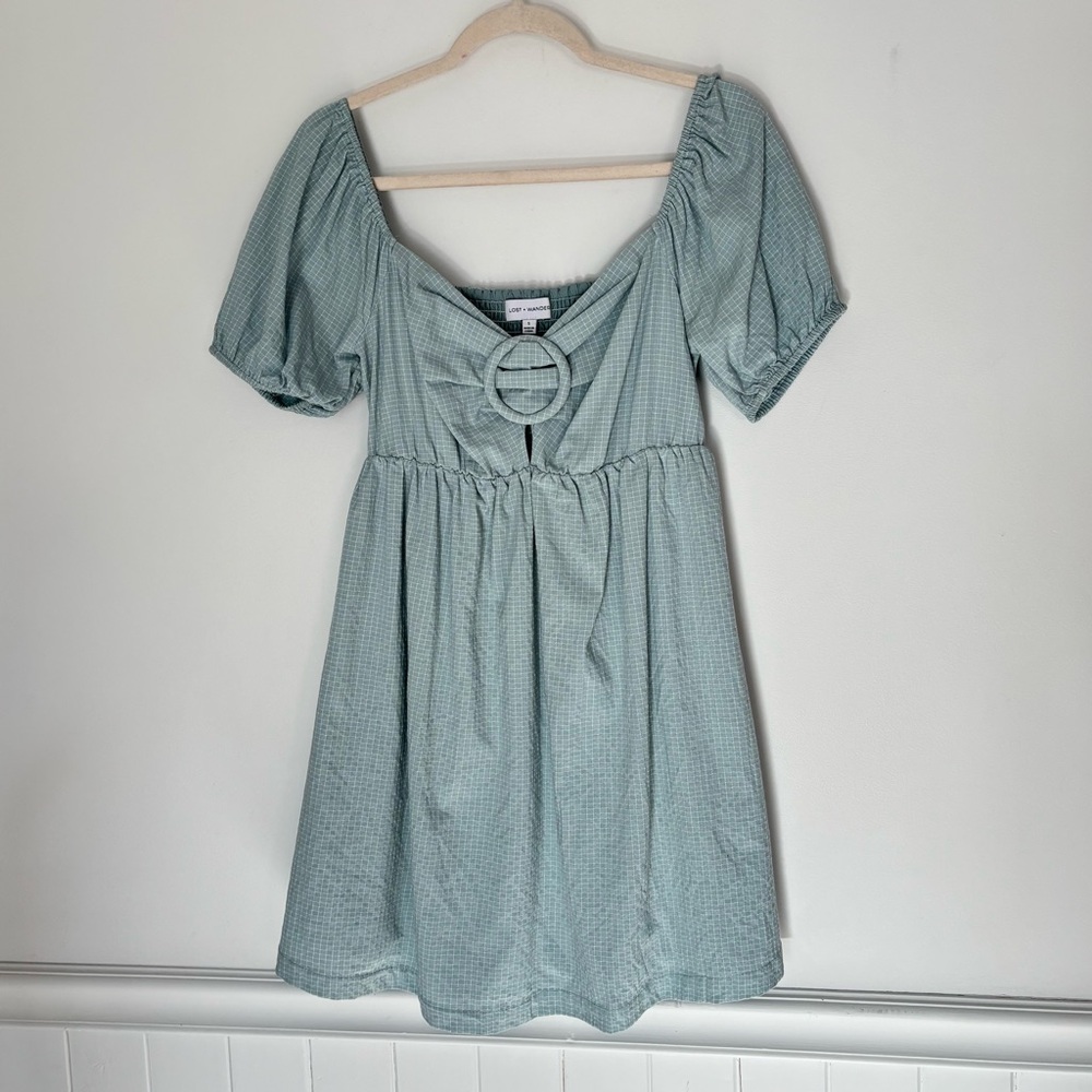 Lost + Wander Mossy Cove Mini Sweatheart Dress Size Small *L71